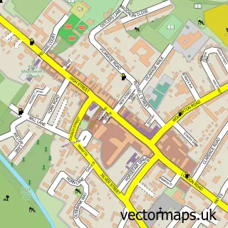 Street map sample of Stony Stratford, Buckinghamshire