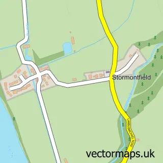 Street map sample of Stormontfield, Perth and Kinross