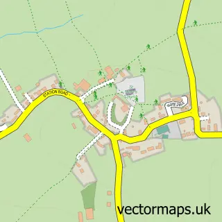 Street map sample of Stottesdon, Shropshire