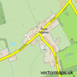 Street map sample of Stow Maries, Essex