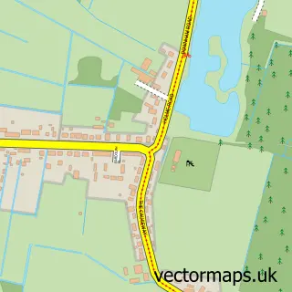 Street map sample of Stowbridge, Norfolk