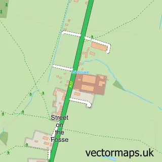 Street map sample of Street on the Fosse, Somerset