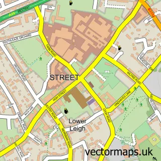 Street map sample of Street, Somerset