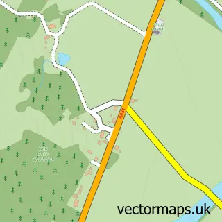 Street map sample of Struy, Inverness