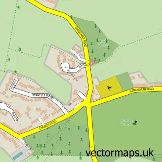 Street map sample of Studham, Bedfordshire
