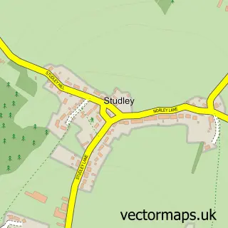 Street map sample of Studley, Wiltshire