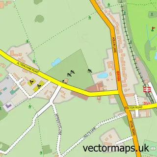 Street map sample of Styal, Cheshire