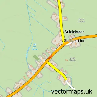 Street map sample of Sulaisiadar, Western Isles