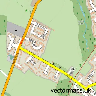 Street map sample of Sunnybrow, Durham