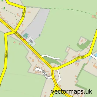 Street map sample of Sutton Veny, Wiltshire