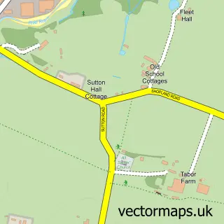 Street map sample of Sutton, Essex