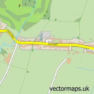 Street map sample of Sutton, Bedfordshire