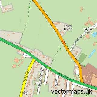Street map sample of Swainshill, Herefordshire
