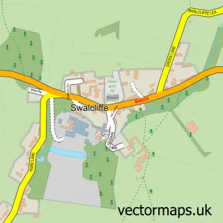 Street map sample of Swalcliffe, Oxfordshire