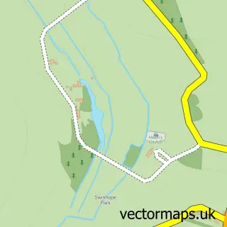 Street map sample of Swinhope, Lincolnshire