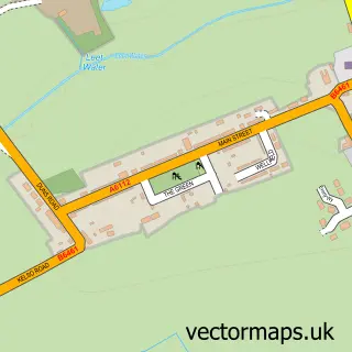 Street map sample of Swinton, Berwickshire