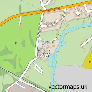 Street map sample of Sysonby, Leicestershire