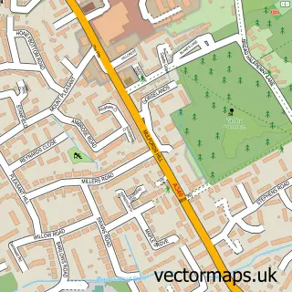 Street map sample of Tadley, Hampshire