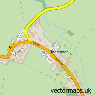 Street map sample of Tadmarton, Oxfordshire