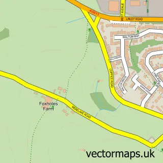 Street map sample of Talke, Staffordshire