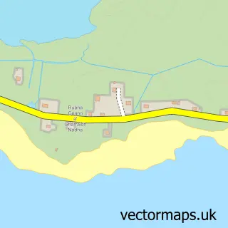 Street map sample of Taobh a' Chaolais, Western Isles