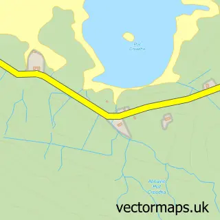 Street map sample of Taobh a Deas Loch Baghasdail, Western Isles