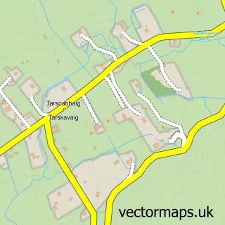 Street map sample of Tarsgabhaig, Ross and Cromarty
