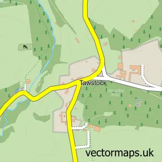 Street map sample of Tawstock, Devon