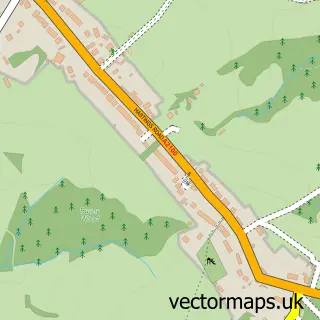 Street map sample of Telham, East Sussex