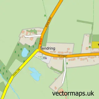 Street map sample of Tendring, Essex