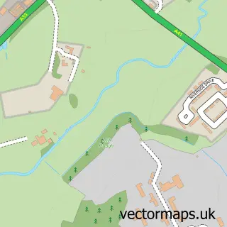 Street map sample of Tern Hill, Shropshire