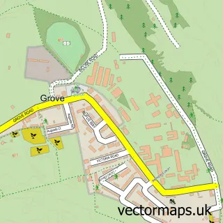 Street map sample of The Grove, Dorset