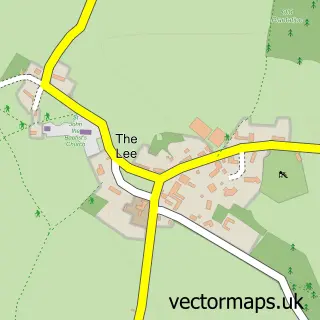 Street map sample of The Lee, Buckinghamshire