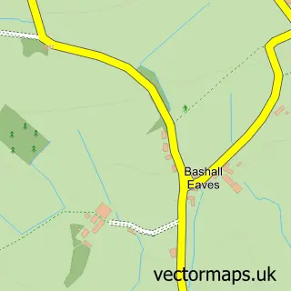 Street map sample of The Old Forge, Lancashire
