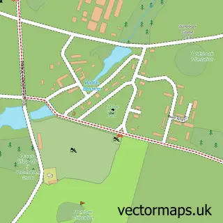Street map sample of The Village, Berkshire