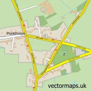 Street map sample of Thompson, Norfolk