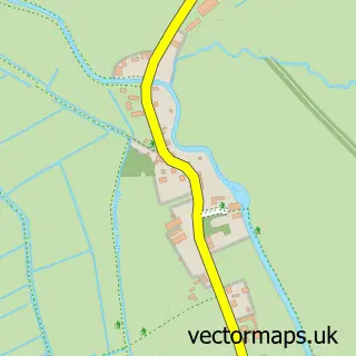 Street map sample of Thorney, Somerset