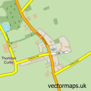 Street map sample of Thornton Curtis, Lincolnshire