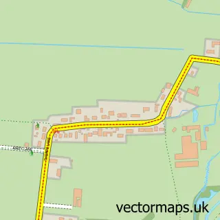 Street map sample of Thorpe-in-Balne, South Yorkshire