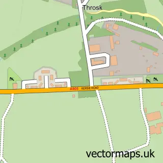 Street map sample of Throsk, Stirling and Falkirk