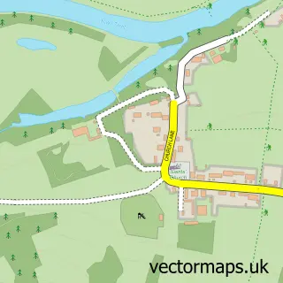 Street map sample of Thrumpton, Nottinghamshire