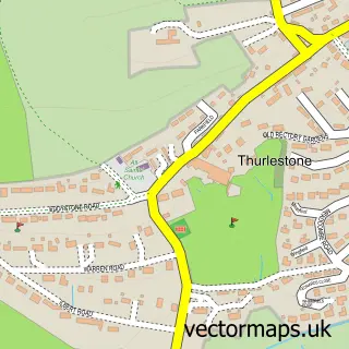 Street map sample of Thurlestone, Devon