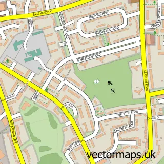 Street map sample of Tile Cross, West Midlands