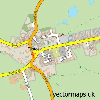 Street map sample of Tilstock, Shropshire