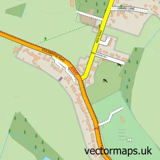 Street map sample of Timsbury, Hampshire