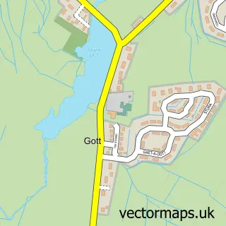 Street map sample of Tingwall Hall, Shetland