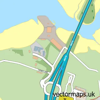 Street map sample of Tipner, Hampshire