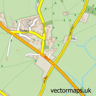 Street map sample of Tirley, Gloucestershire