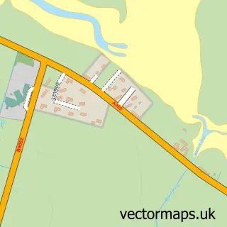 Street map sample of Toab, Orkney