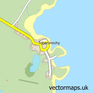 Street map sample of Toberonochy, Argyll and Bute